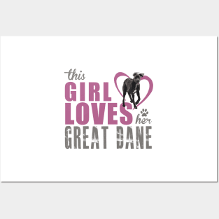 Copy of This girl loves her Great Dane! Especially for Great Dane owners! Posters and Art